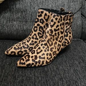 Sarto Leopard Booties